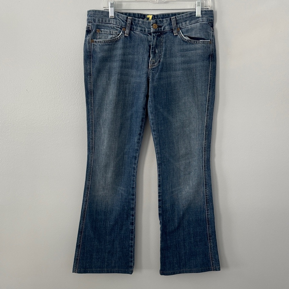 7 For all Mankind A Pocket Women's Jeans Boot Cut Streetwear Sexy Casual Size 29